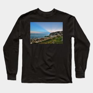 Castle Rock Sunset Sunrays Marblehead MA Long Sleeve T-Shirt